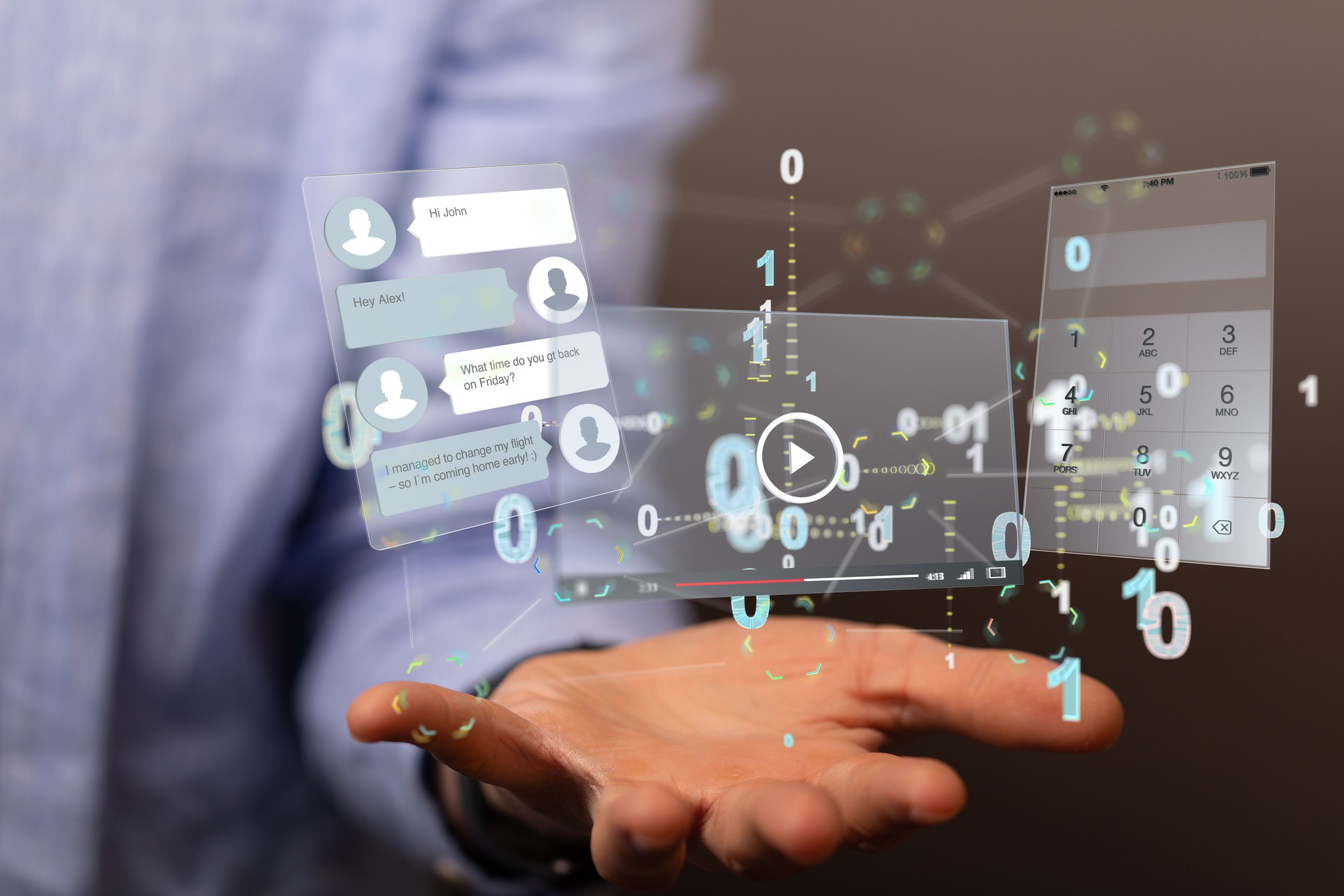 手元のインターフェイス Web アプリケーション